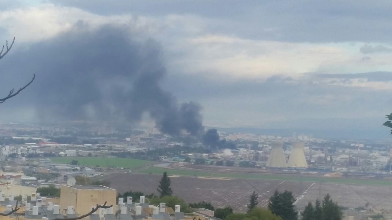 שריפה בבתי הזיקוק 2016